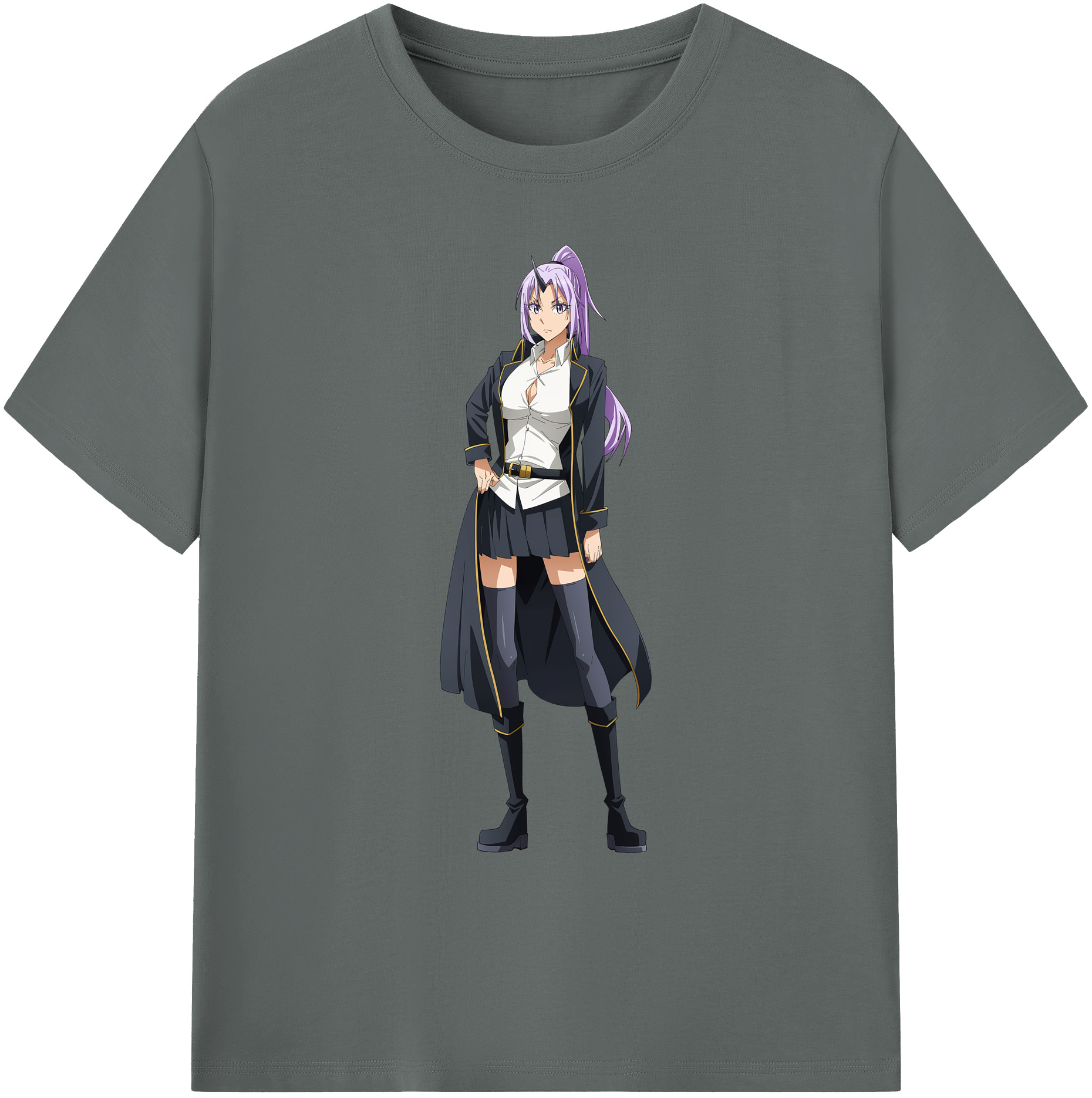 （画像用） 転スラ Regarding Reincarnated to Slime 綿100％ メンズ半袖Tシャツ｜肌触りやわらか＆通気性